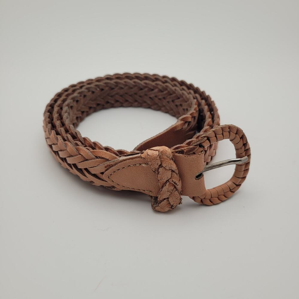 Mixed Belt Lot Braided Leather Canvas Western Boho Vintage Distressed Accessorie - Picture 9 of 13